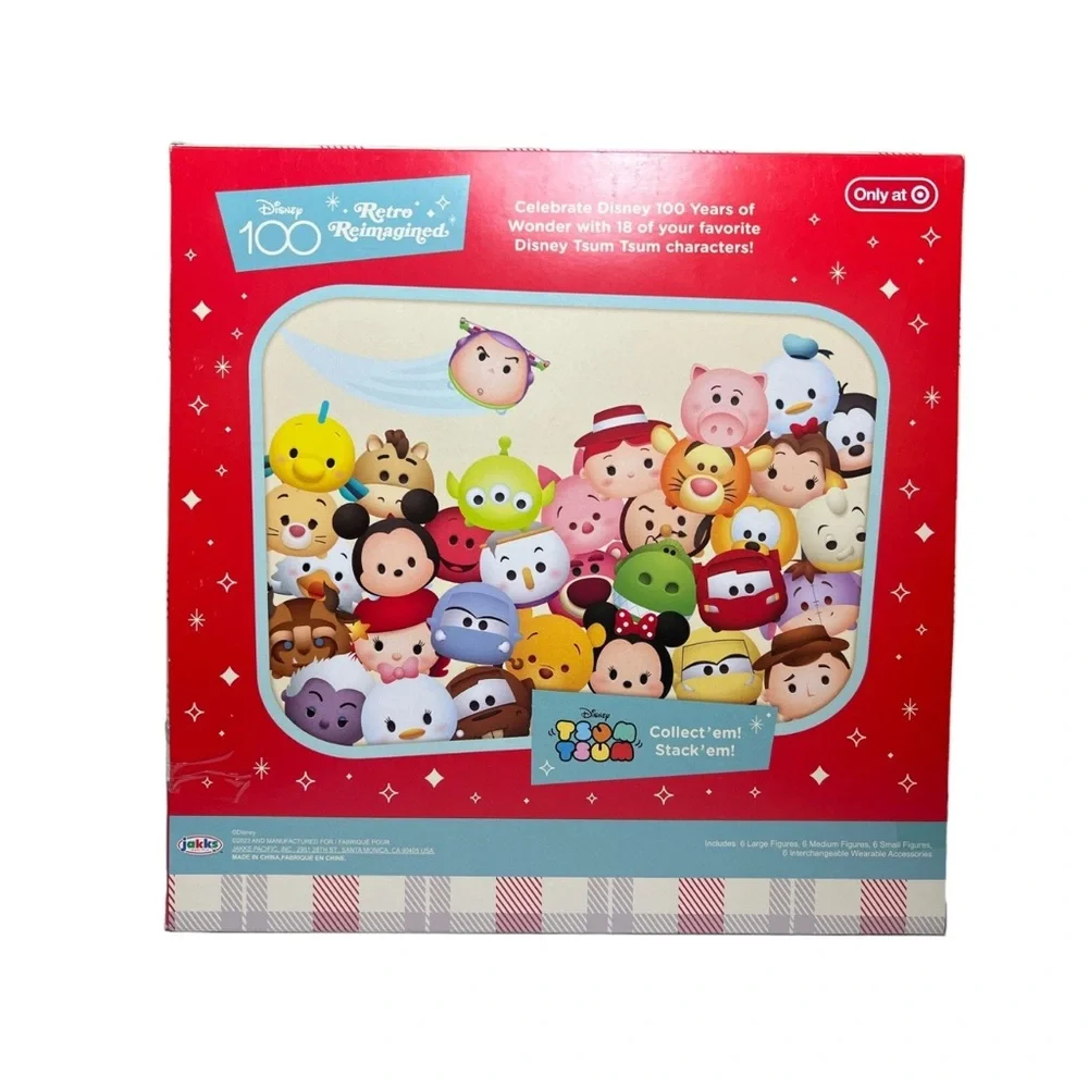 Tsum Tsum Disney 100 Retro Reimagined Holiday Pack (18) Figures NIB 2023 - Picture 13 of 13